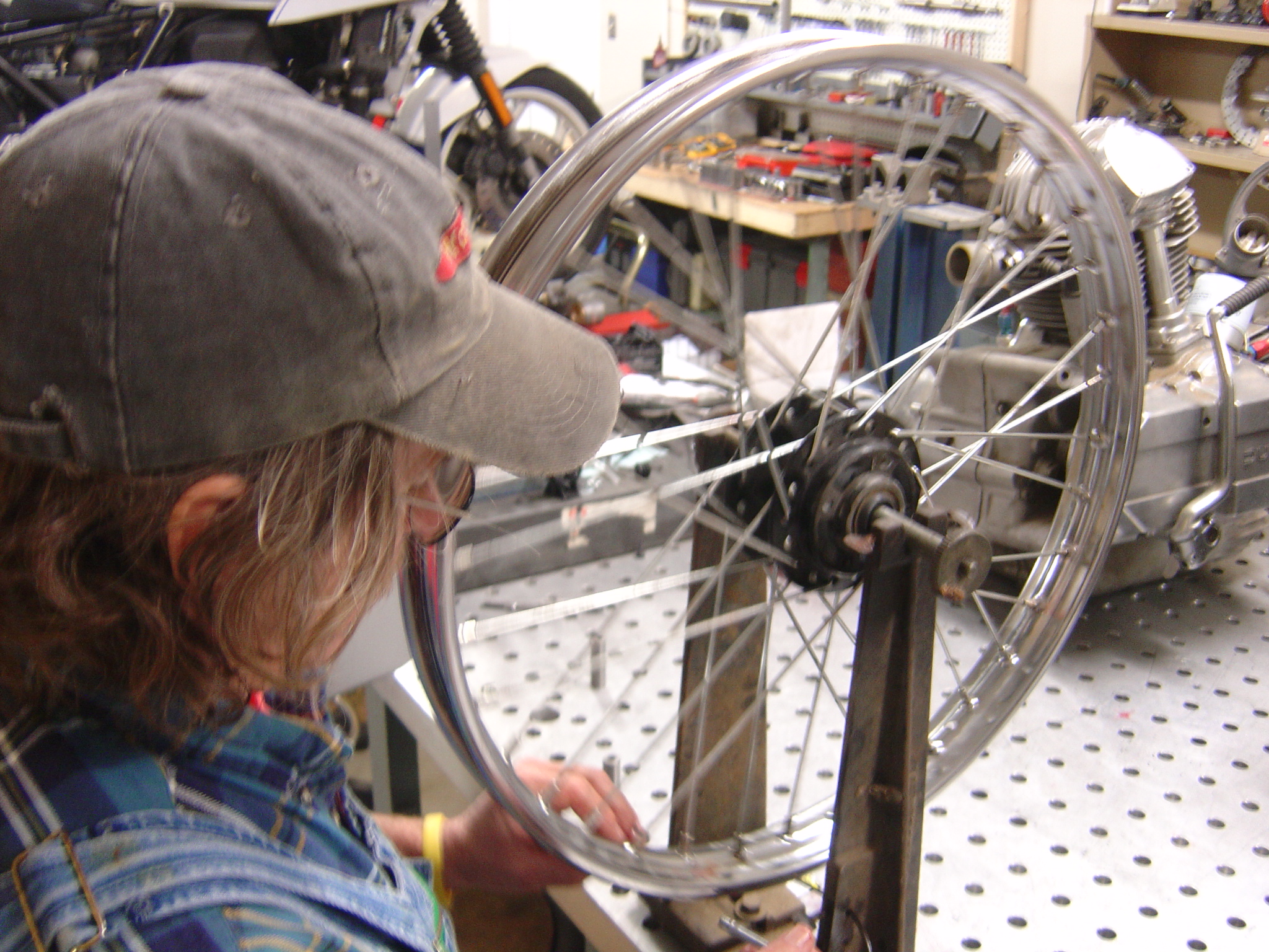 Motorcycle Wire Spoke Wheel repair